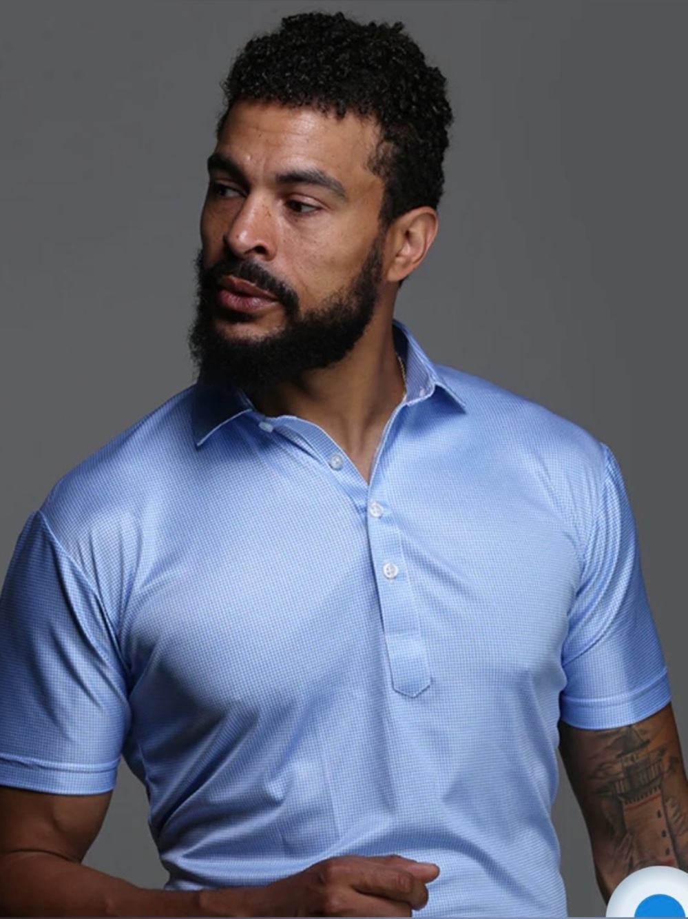 NEW Collars & Co Men’s Semi-Spread Collar Polo Large